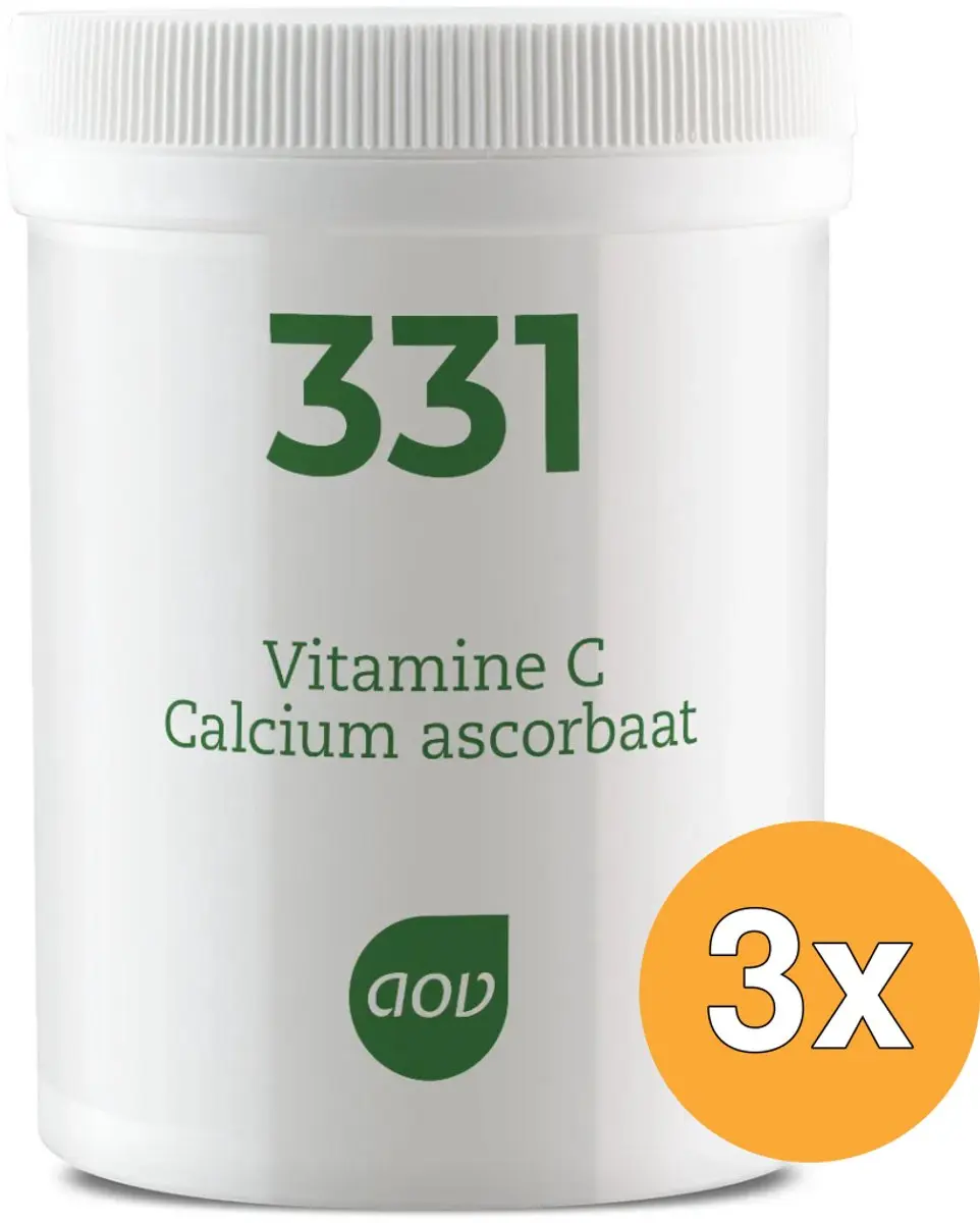 3x AOV 331 Vitamine C calcium ascorbaat (250 gr)