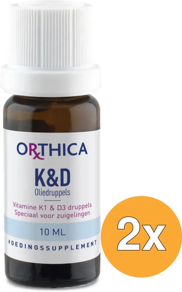 2x Orthica Vitamine K & D zuigeling (10 ml)