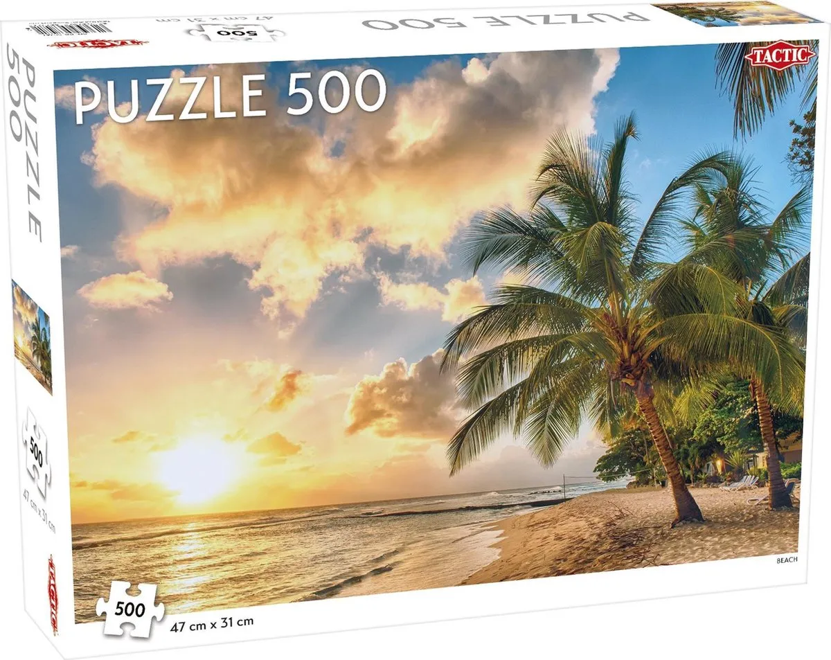 Tactic Landscape Beach Puzzel 500 Stuks