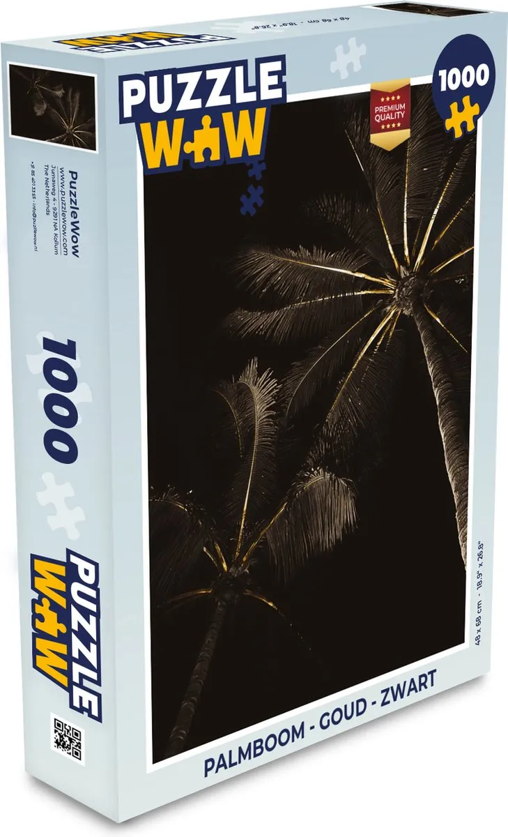 PuzzleWow Palmboom Legpuzzel 1000 Stuks