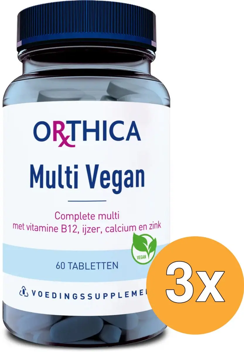 3x Orthica Multi Vegan (60 tabletten)