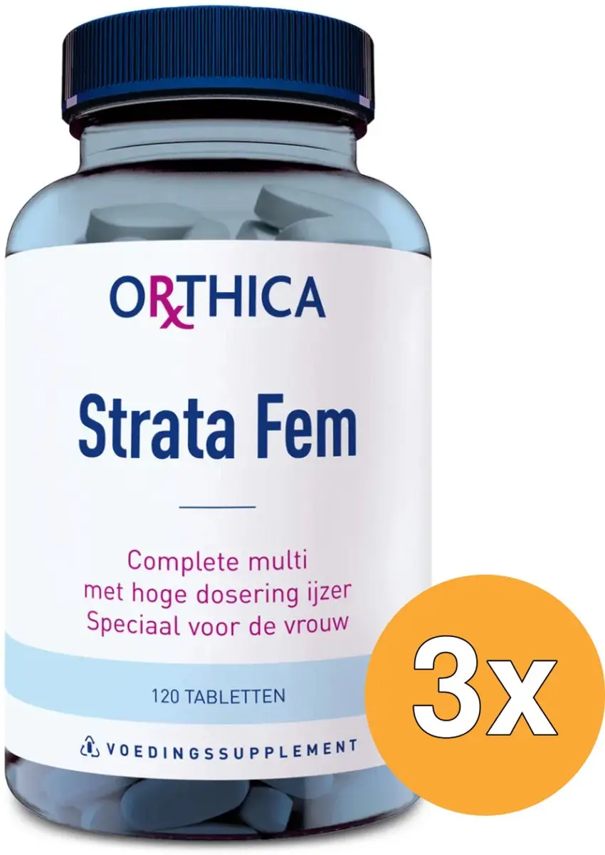 3x Orthica Multi Strata Fem (120 tabletten)