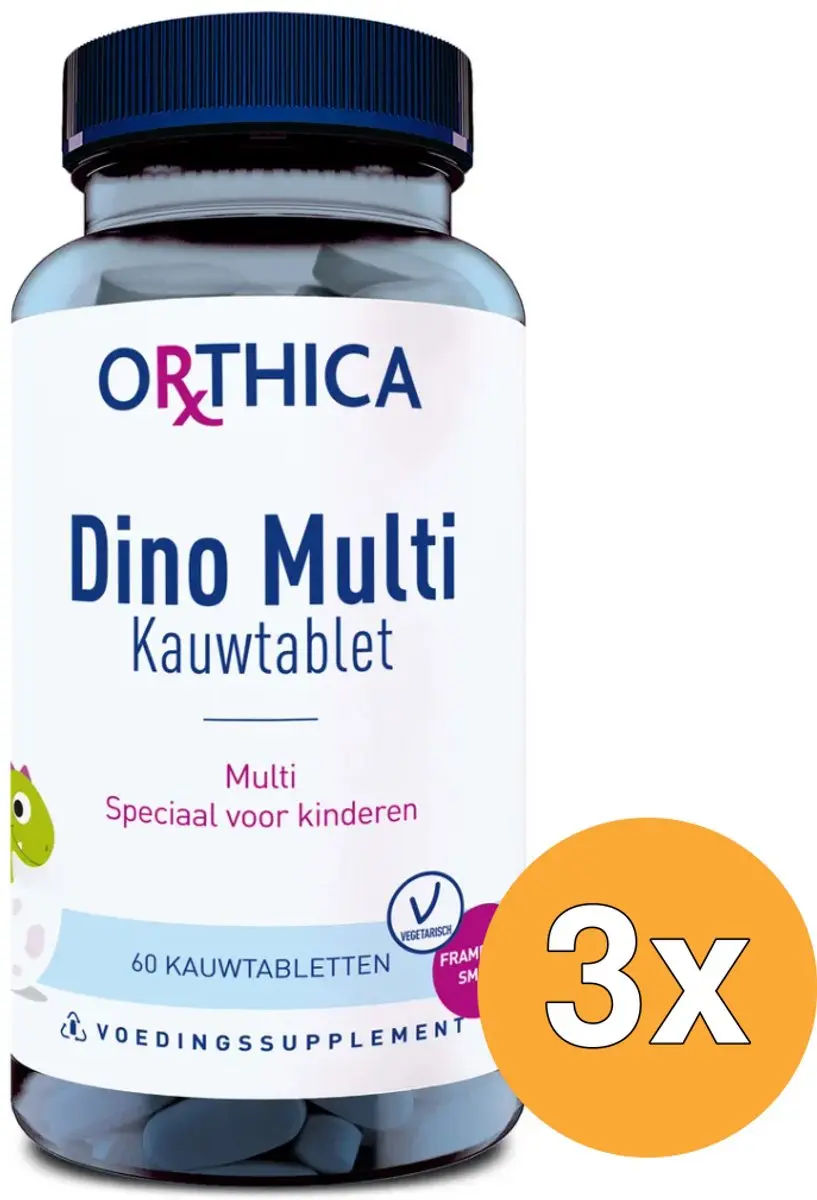 3x Orthica Dino Multi (60 kauwtabletten)
