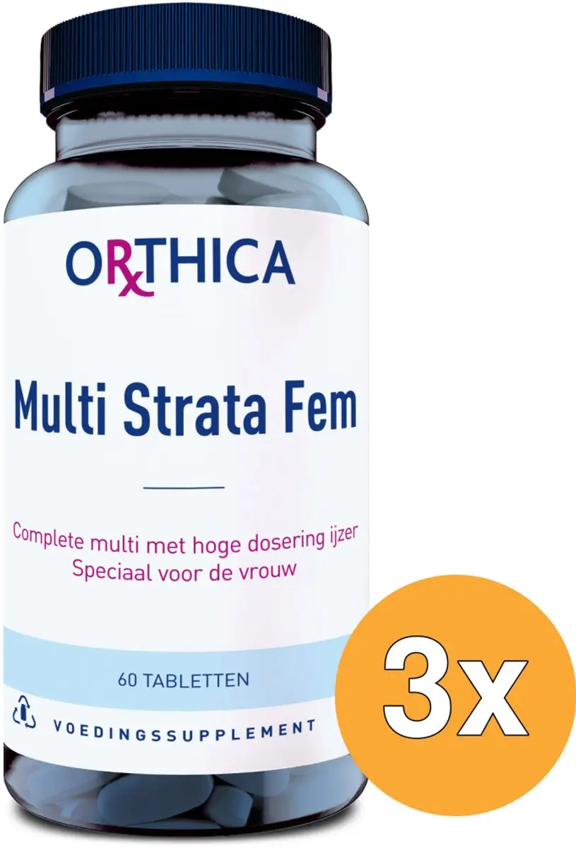 3x Orthica Multi Strata Fem (60 tabletten)