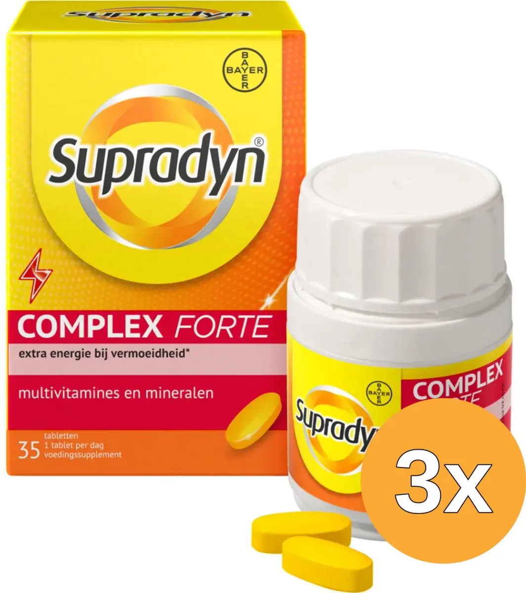 3x Supradyn Complex forte (35 tabletten)