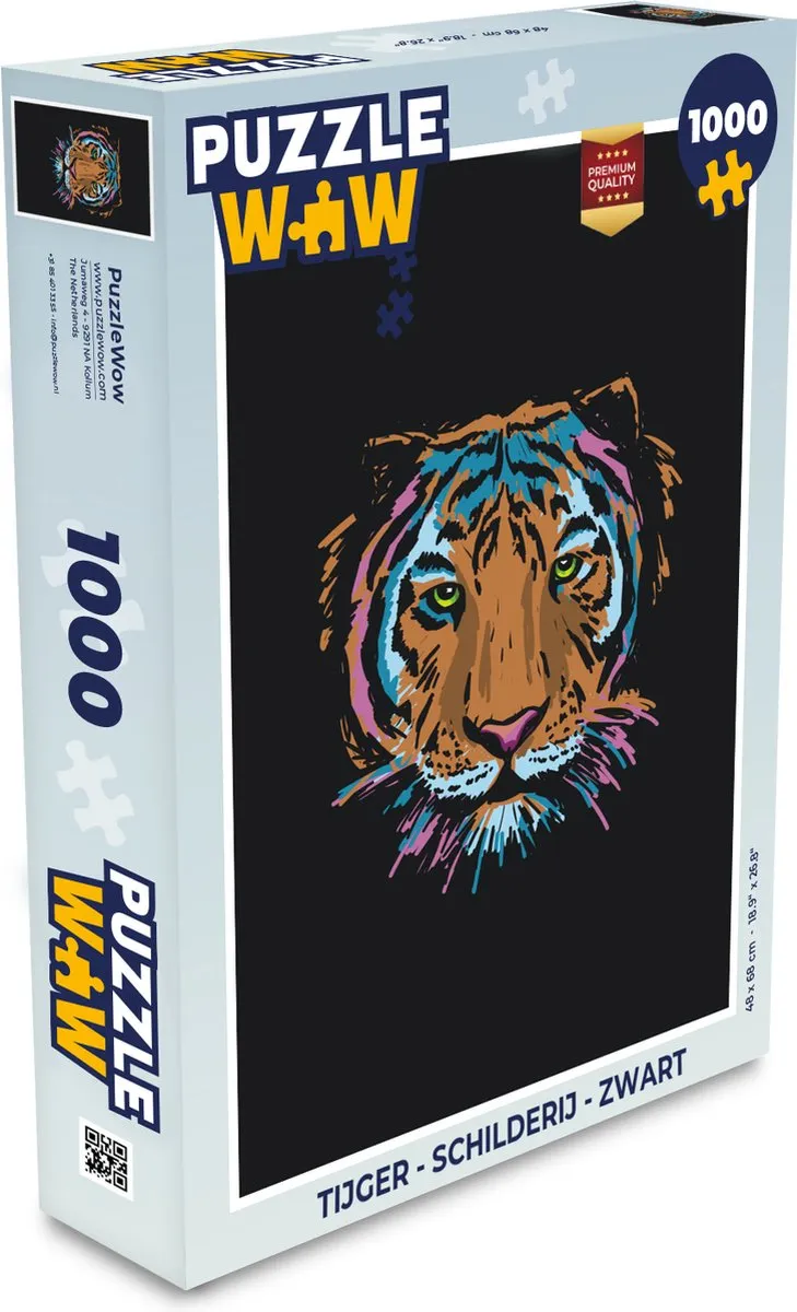 PuzzleWow Tijger Legpuzzel 1000 Stuks