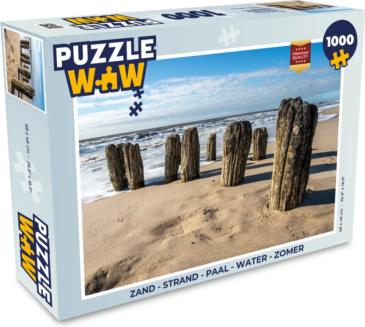 PuzzleWow Legpuzzel 1000 Stuks - Multicolor
