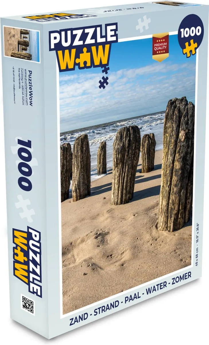 PuzzleWow Legpuzzel 1000 Stuks - Multicolor