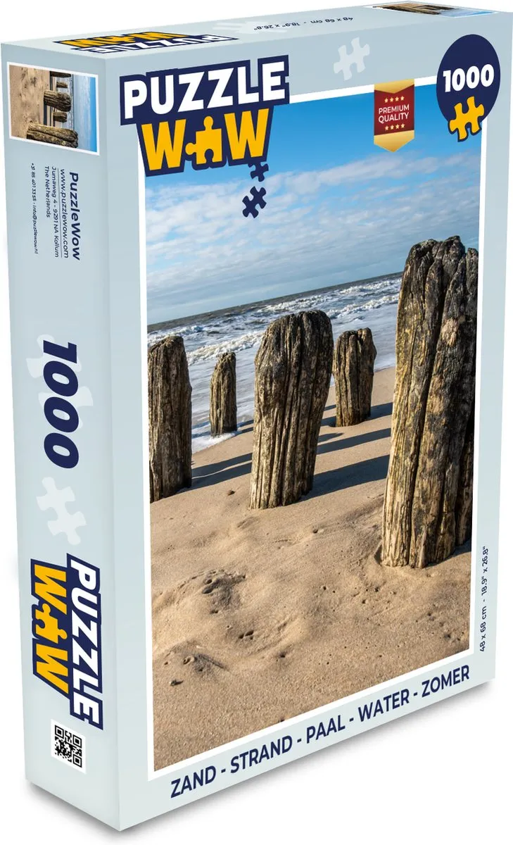PuzzleWow Legpuzzel 1000 Stuks - Multicolor