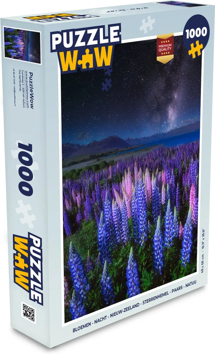 PuzzleWow Lupine Nacht Sterrenhemel