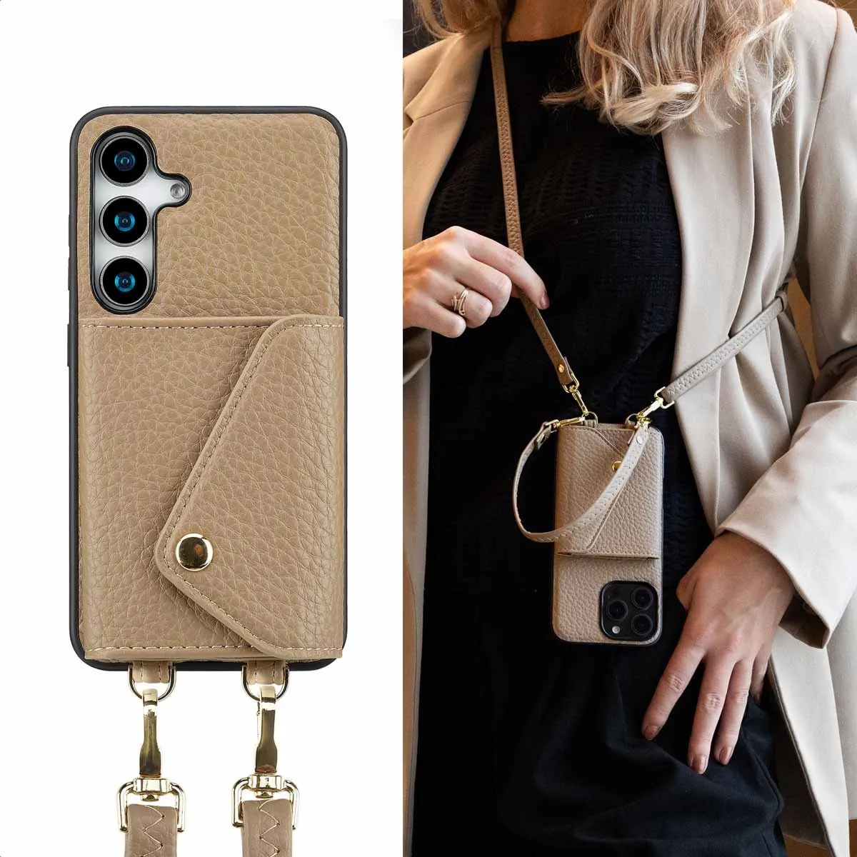 Selencia Koordhoes Samsung Galaxy S24/S25 - Taupe