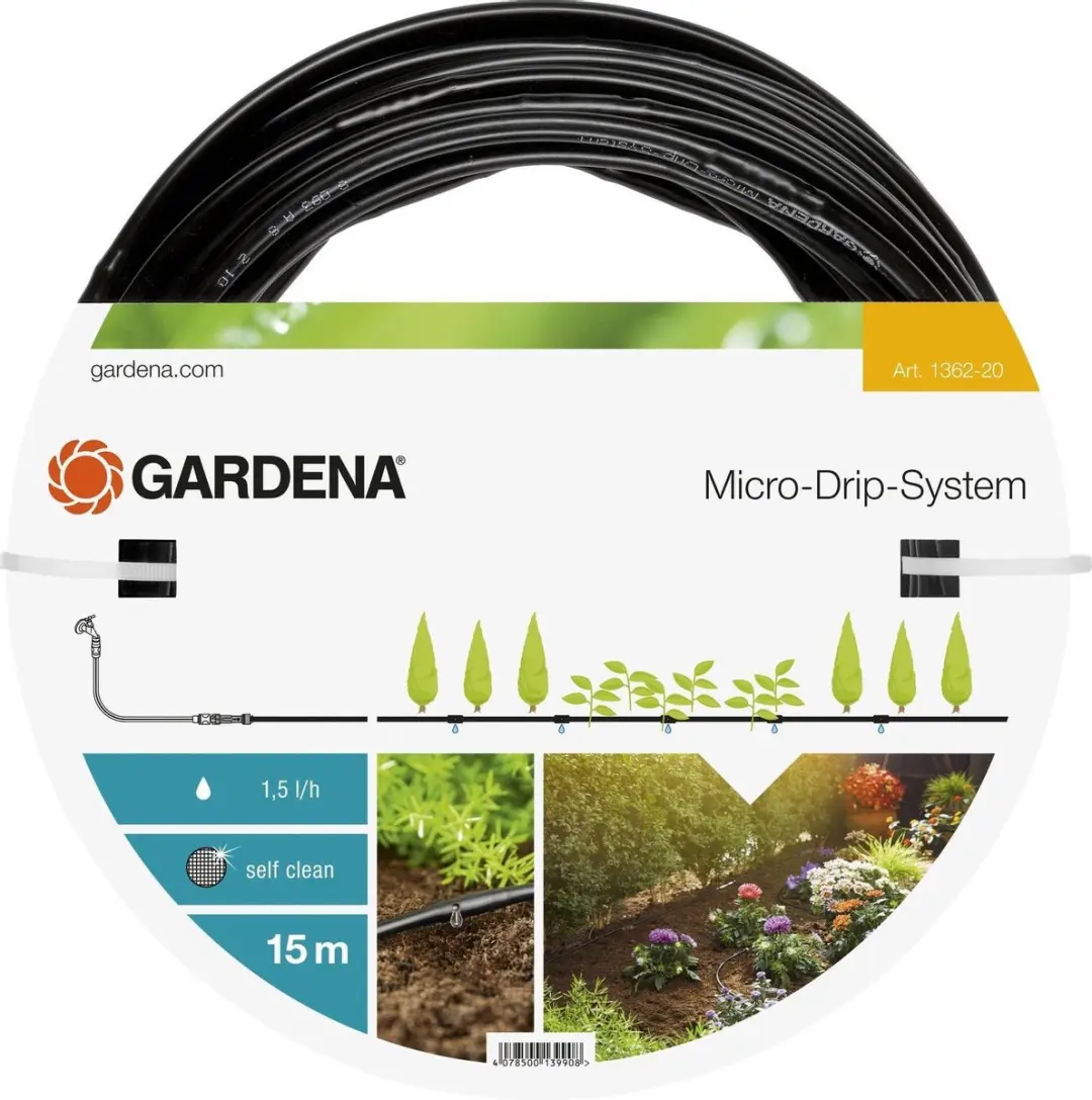 Gardena Micro-Drip-Systeem Druppelbuis 15m - 20 Planten - afbeelding 3 van 6