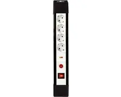 Nedis Stekkerdoos 4-wegs 3500W 3m - Zwart
