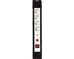 Nedis Stekkerdoos 4-wegs 3500W 3m - Zwart