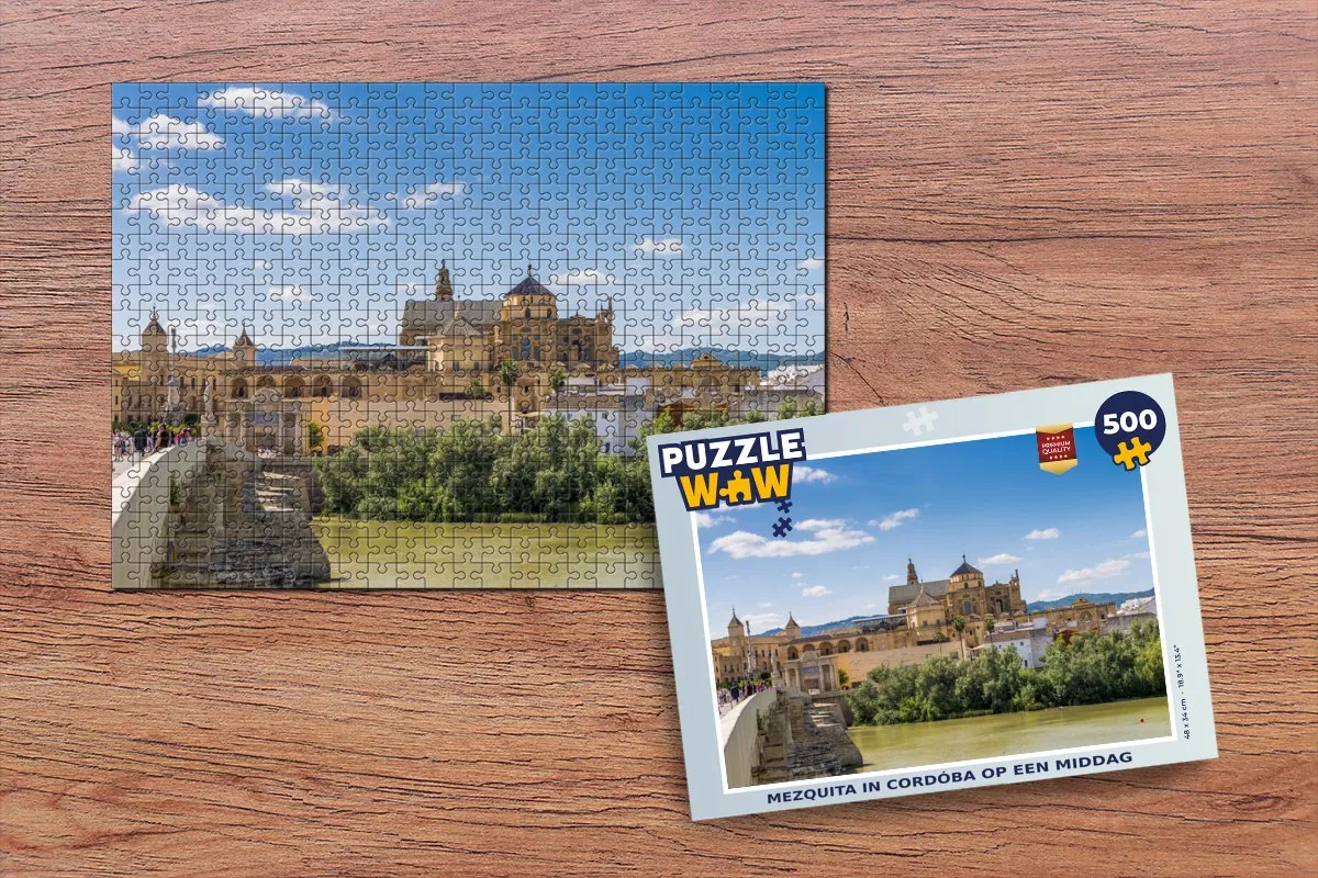 PuzzleWow Mezquita Córdoba Legpuzzel 500 Stuks - Multicolor