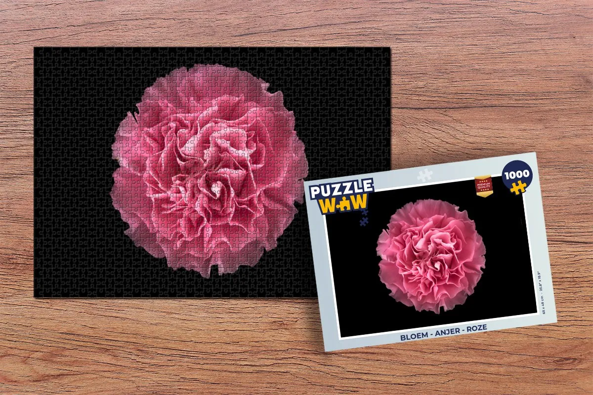 PuzzleWow Bloem - Anjer Roze Legpuzzel 1000 Stuks