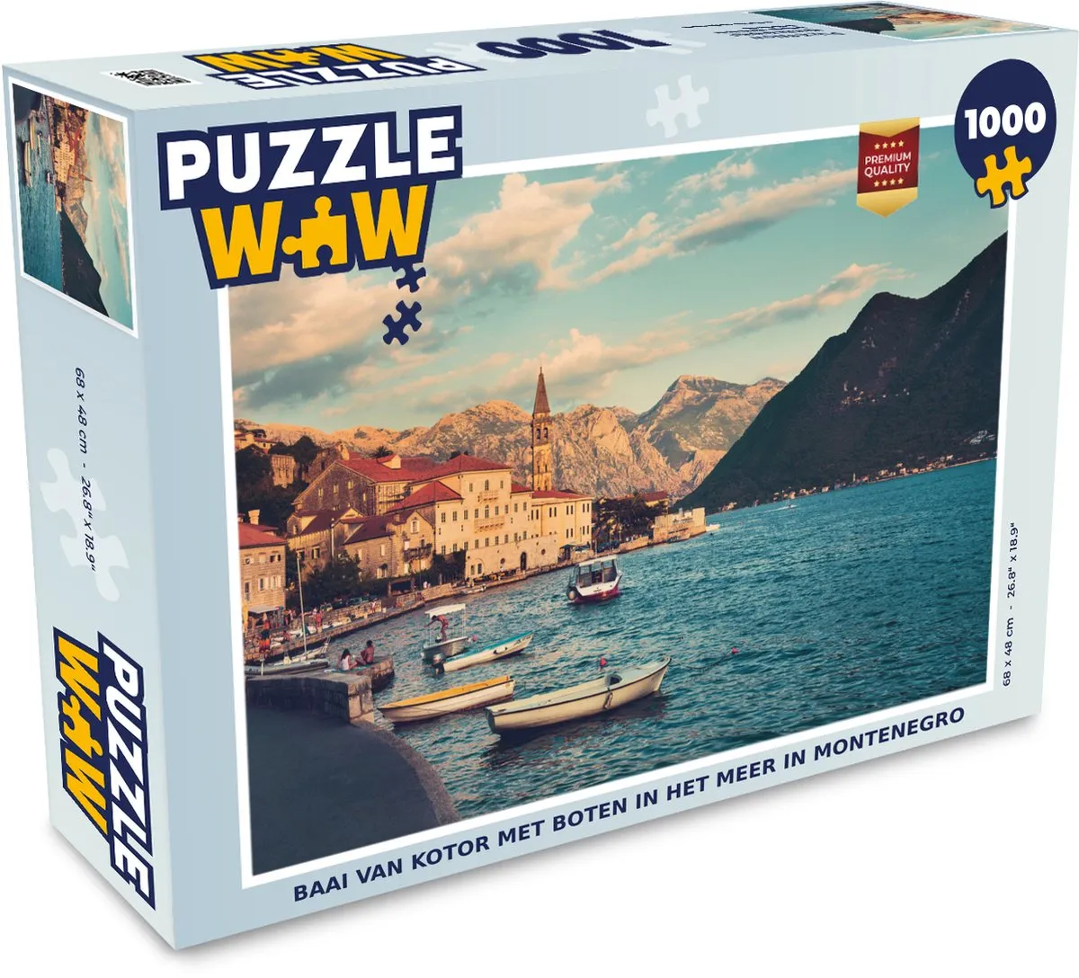 PuzzleWow Legpuzzel Baai van Kotor 1000 Stuks