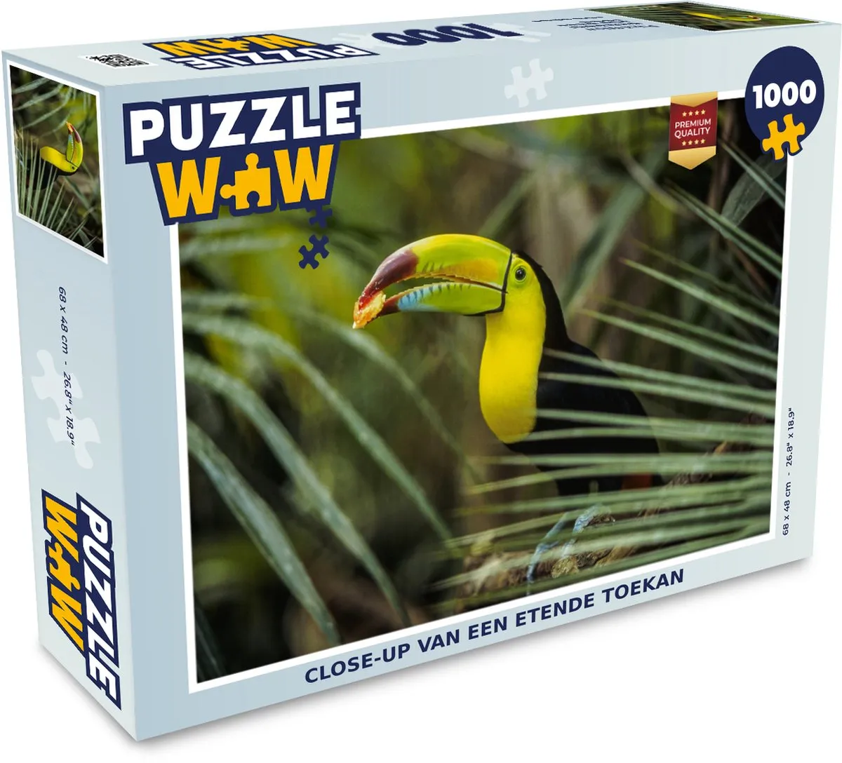 PuzzleWow Legpuzzel Toekan 1000 Stuks - Multicolor