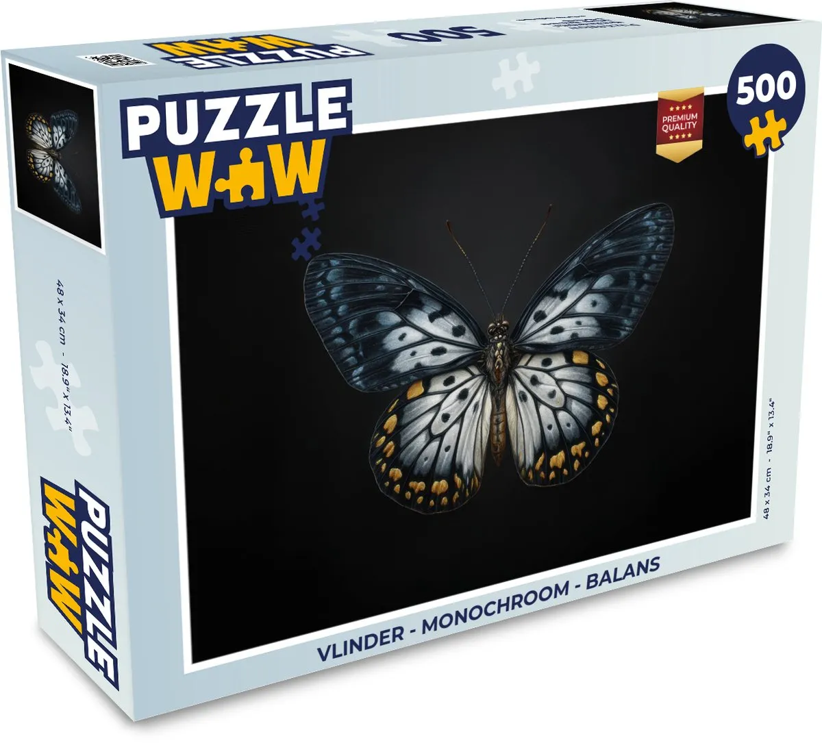 PuzzleWow Vlinder Legpuzzel 500 Stuks