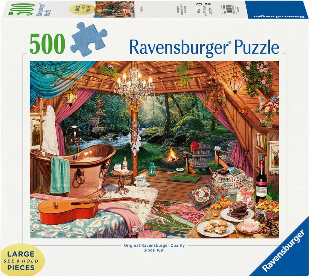 Ravensburger Cozy Glamping Legpuzzel 500 Stuks - Multicolor