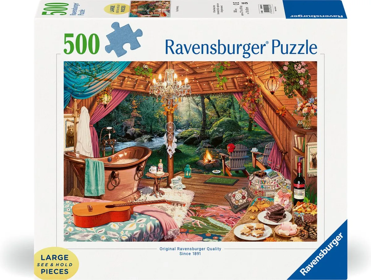 Ravensburger Cozy Glamping Legpuzzel 500 Stuks - Multicolor