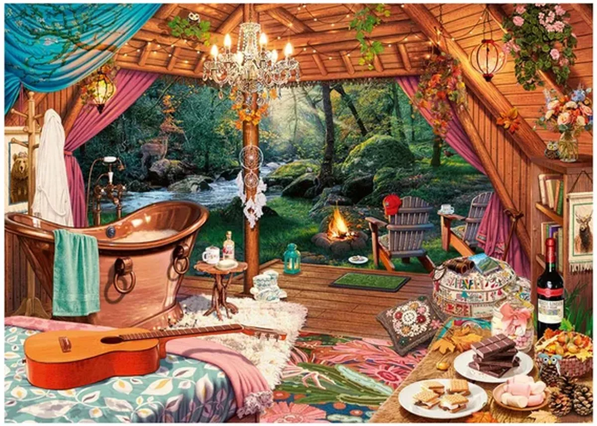 Ravensburger Cozy Glamping Legpuzzel 500 Stuks - Multicolor