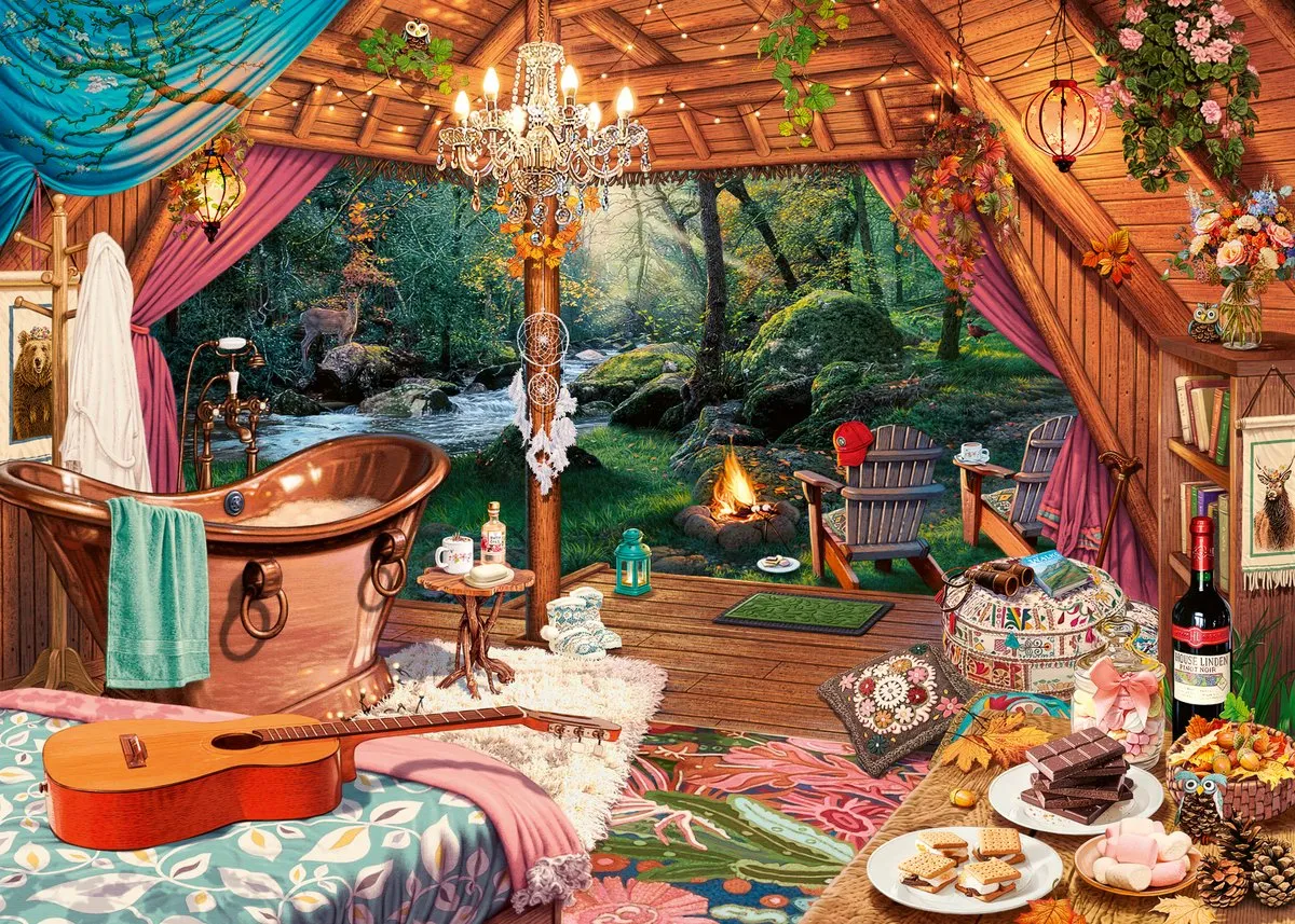 Ravensburger Cozy Glamping Legpuzzel 500 Stuks - Multicolor