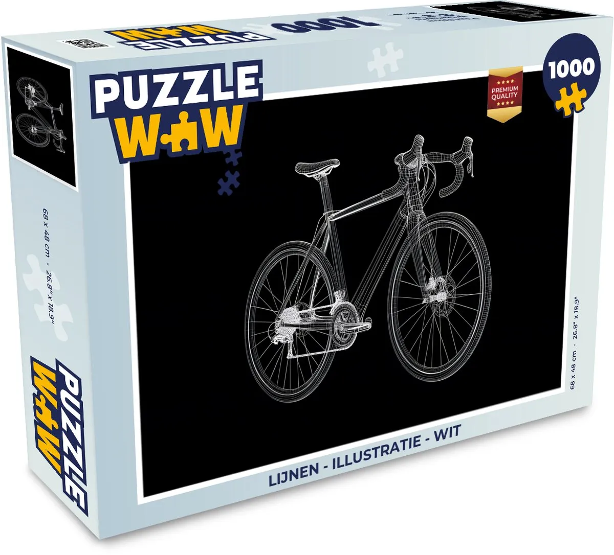 PuzzleWow Puzzel Lijnen Illustratie 1000 Stuks