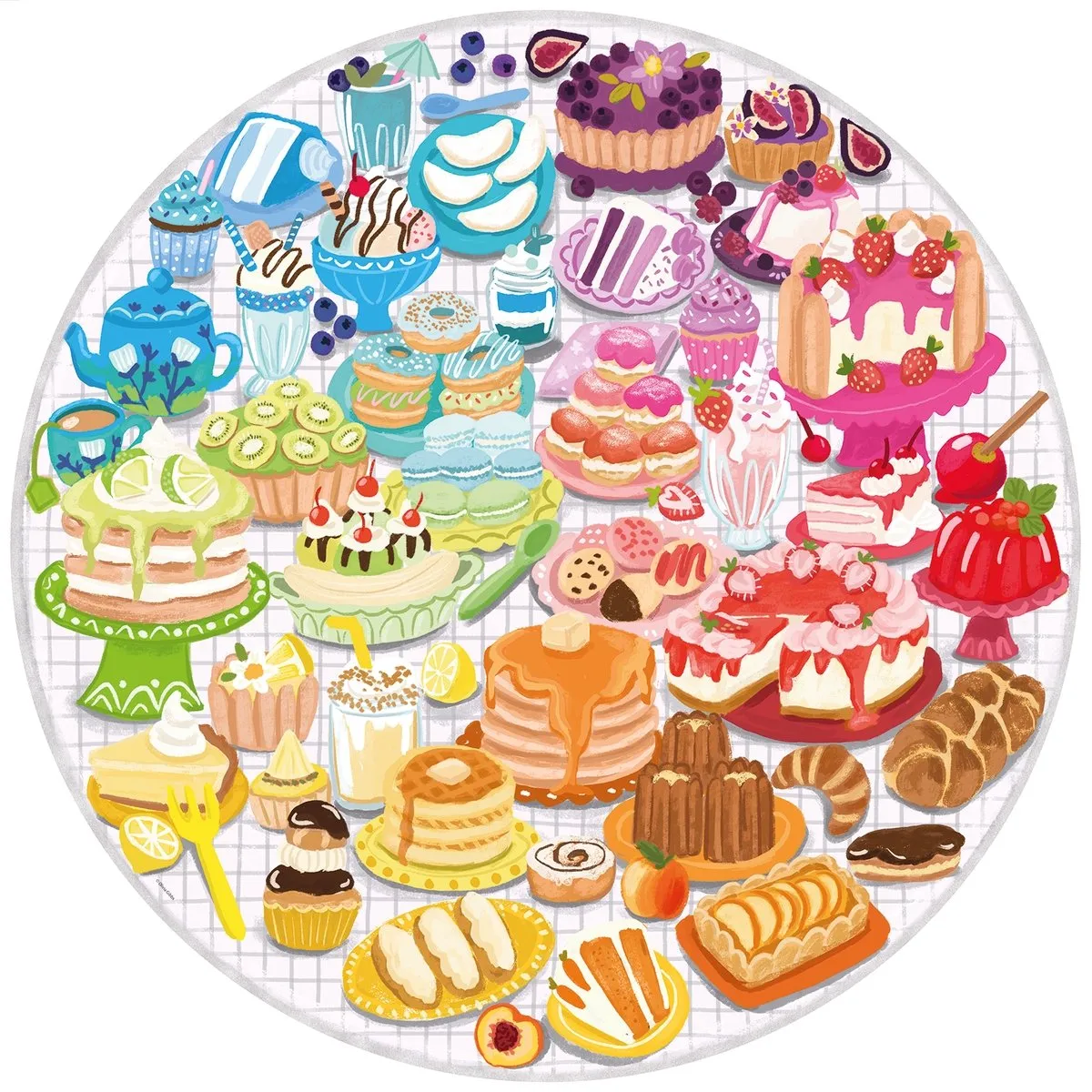 Ravensburger Round Puzzle Circle of Colors 500 Stuks - Multicolor