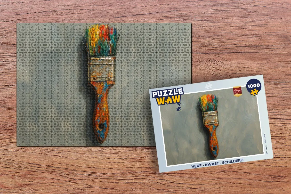 PuzzleWow Kwast Puzzel 1000 Stuks - 8721375314197