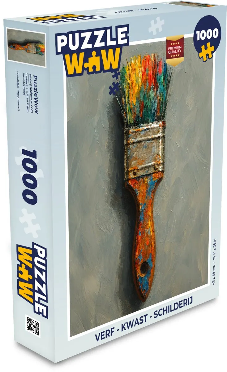 PuzzleWow Kwast Puzzel 1000 Stuks - 8721375314197