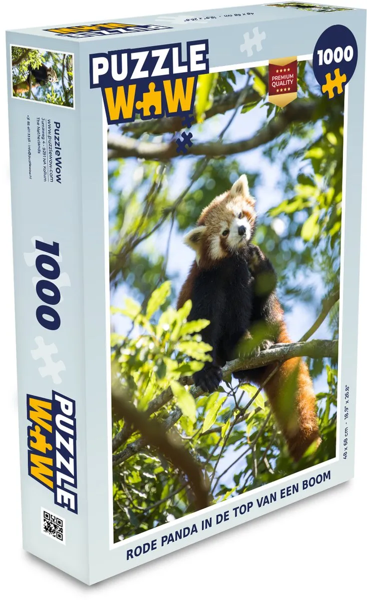 PuzzleWow Puzzel Panda Boom Legpuzzel 1000 Stuks