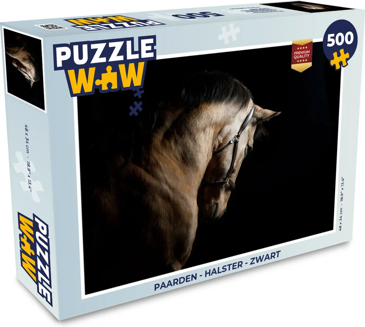 PuzzleWow Paarden Halster Legpuzzel 500 Stuks