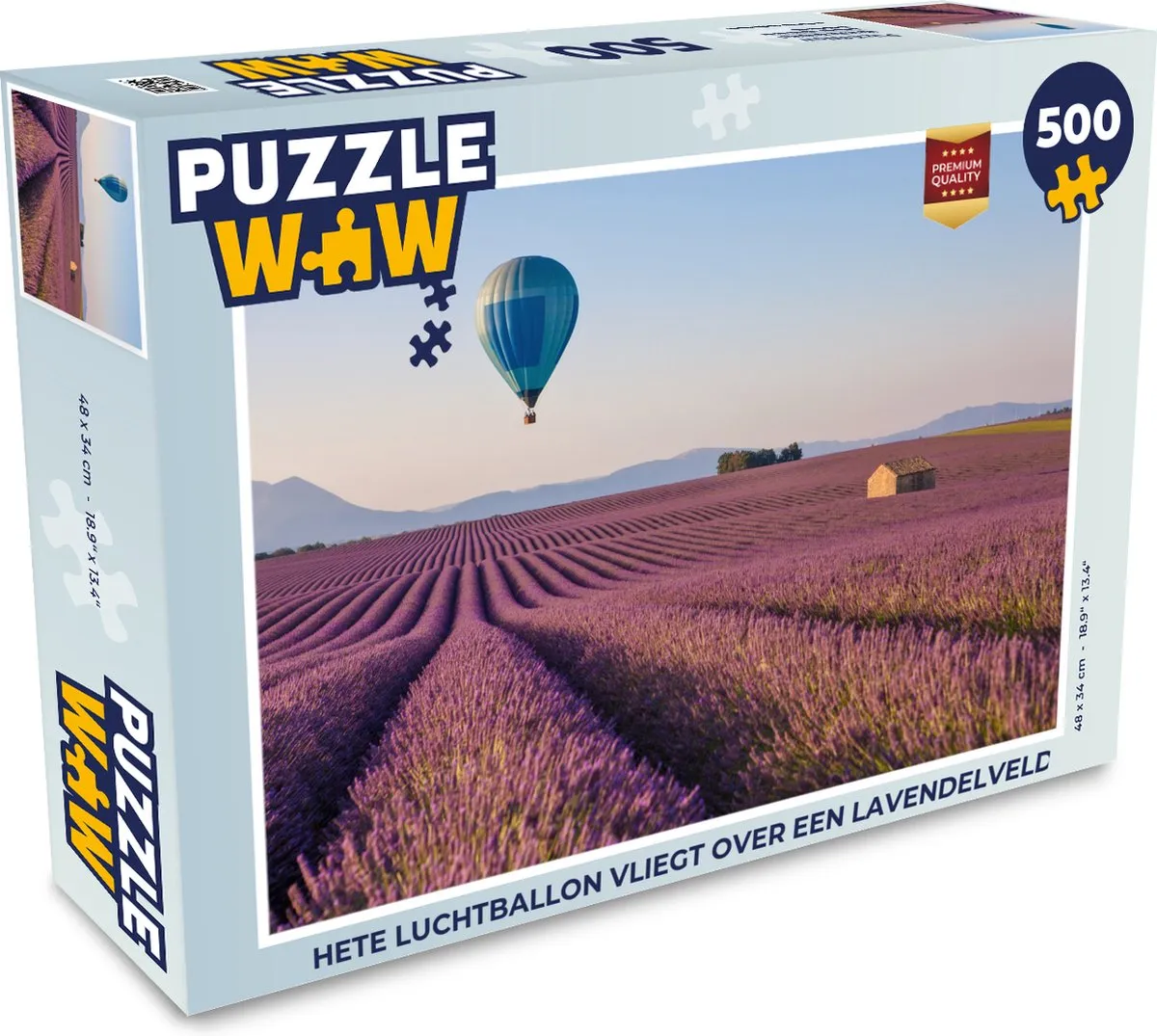 PuzzleWow Legpuzzel Hete Luchtballon 500 Stuks