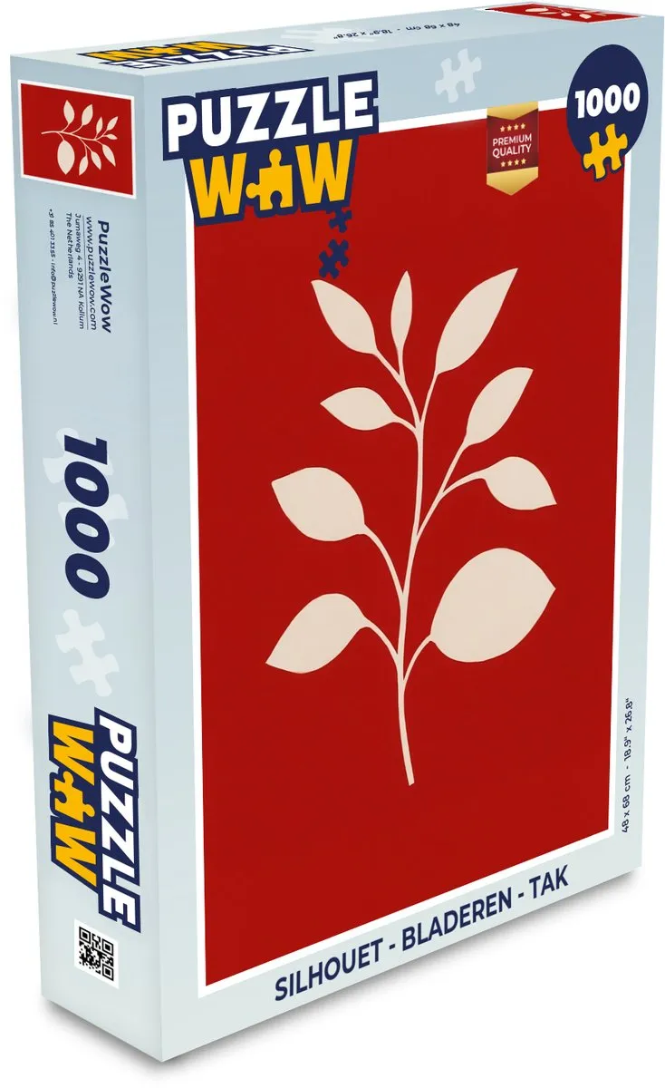 PuzzleWow Silhouet Legpuzzel 1000 Stuks