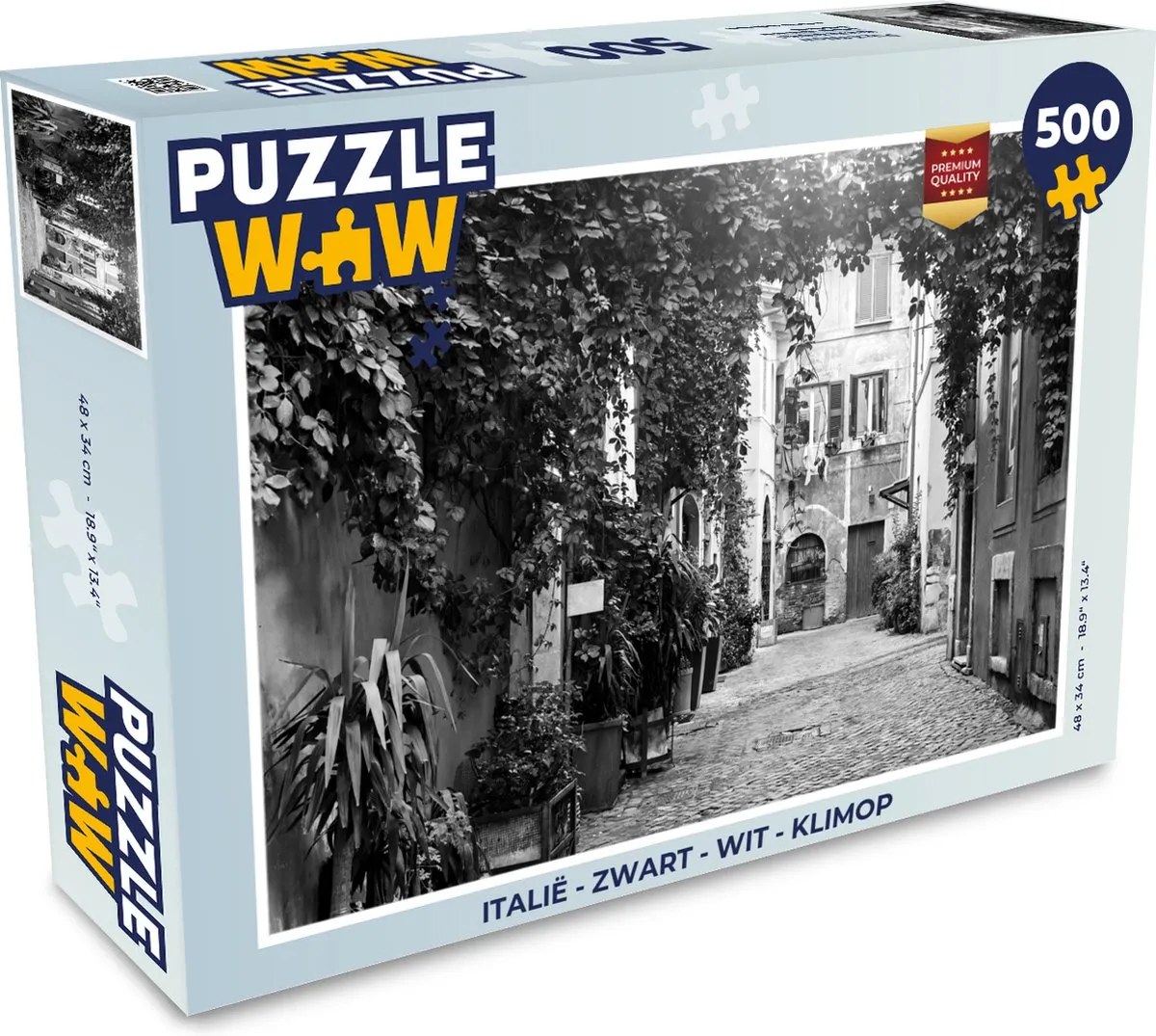 PuzzleWow Italië Legpuzzel 500 Stuks - Multicolor