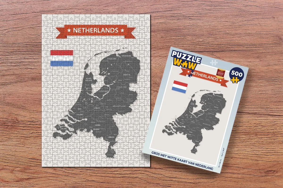 PuzzleWow Nederland Legpuzzel 500 Stuks - Multicolor