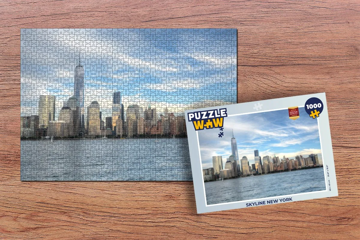 PuzzleWow Skyline New York Legpuzzel 1000 Stuks - Multicolor