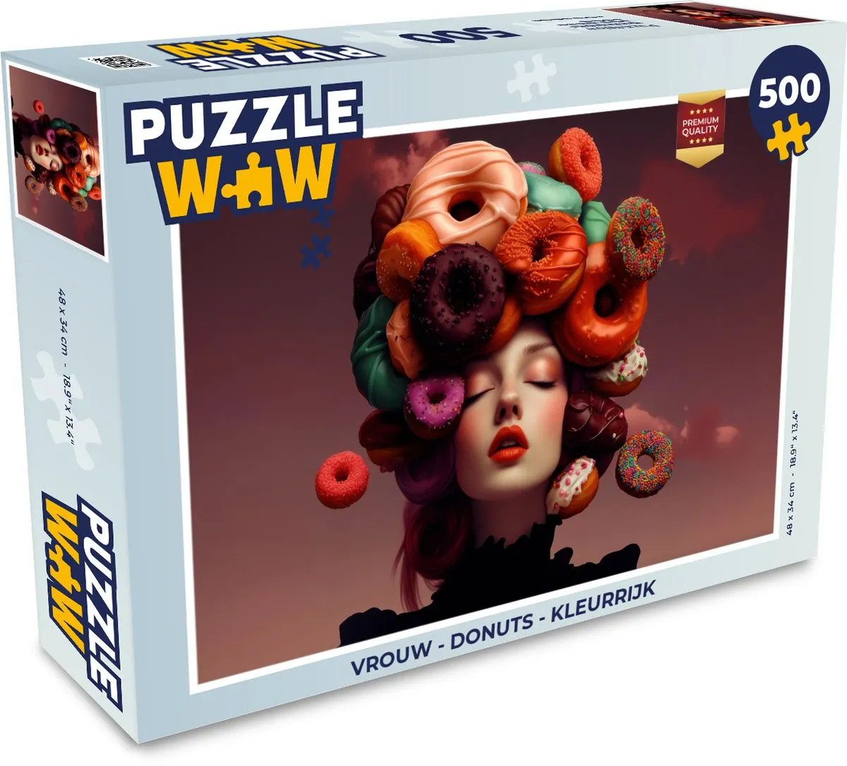 PuzzleWow Donuts Legpuzzel 500 Stuks - Kleurrijk