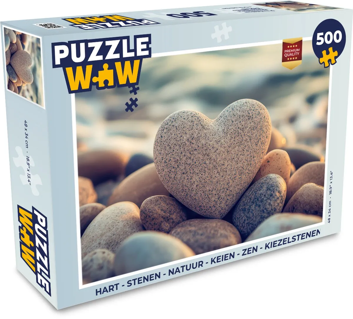 PuzzleWow Zen Puzzel Hart 500 Stukjes