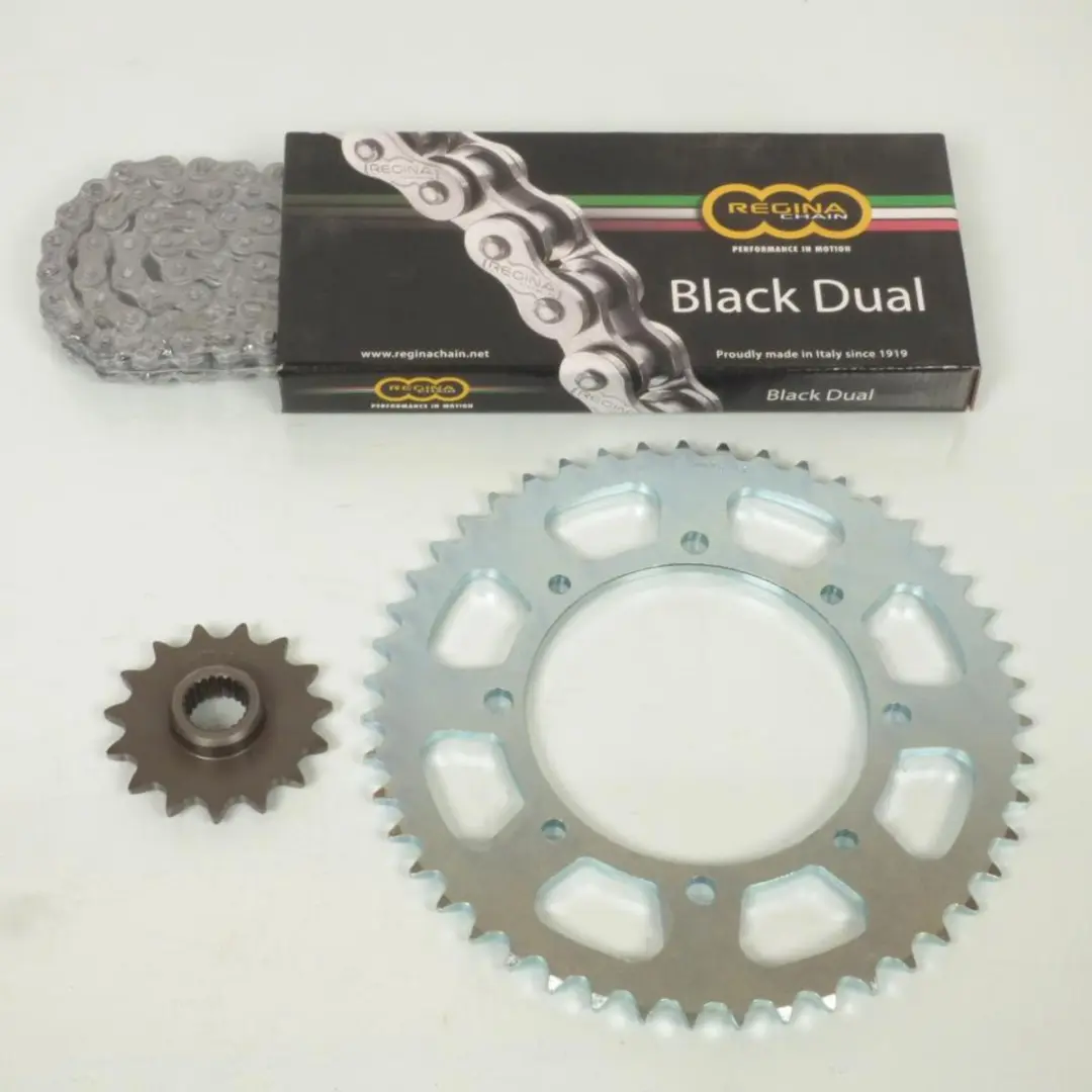 Kit chaîne Regina pour Moto Yamaha 600 Tt Re 2004 15x47 Pas 520 Ø125mm Neuf