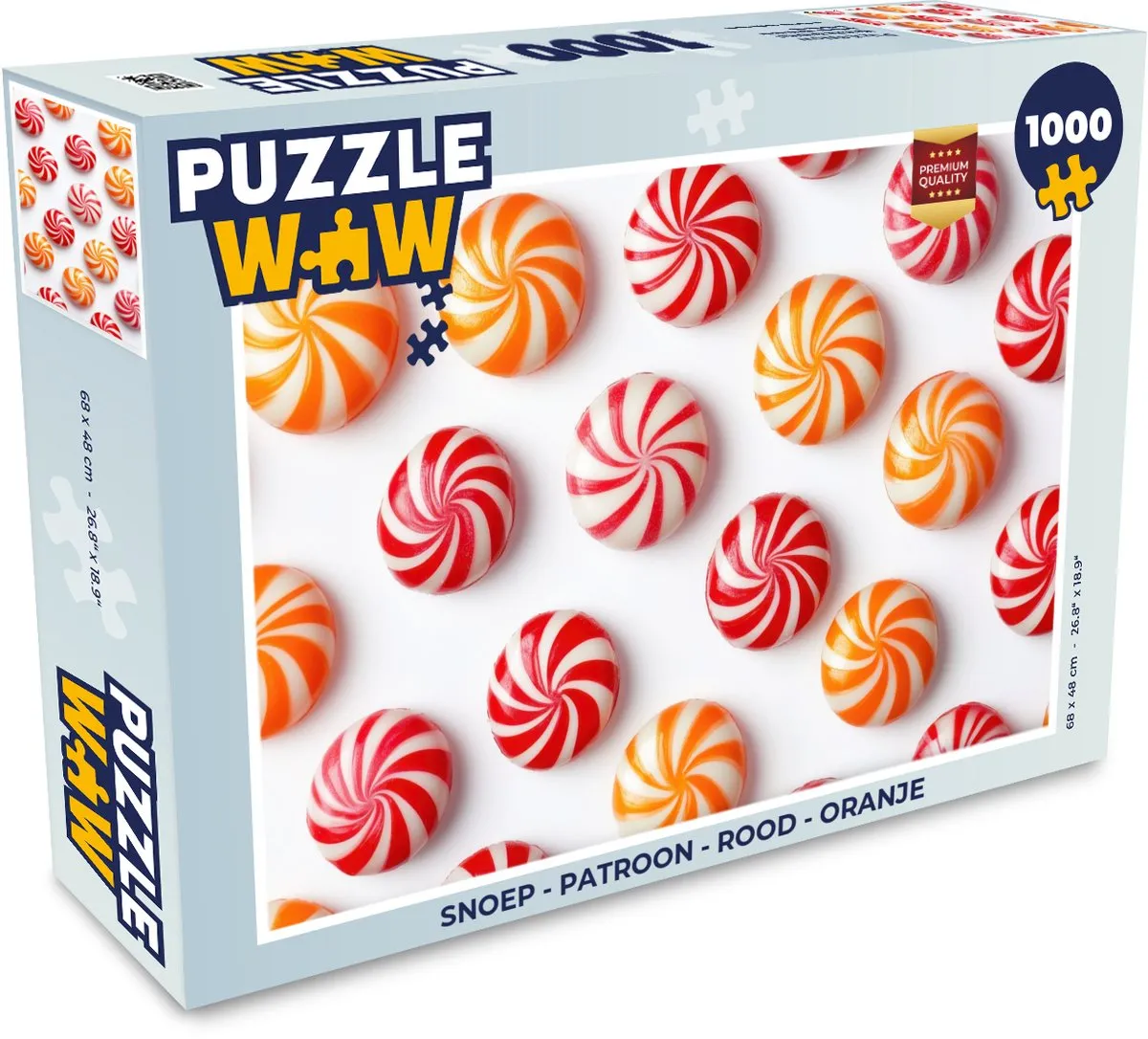PuzzleWow Snoep Patroon Legpuzzel 1000 Stuks
