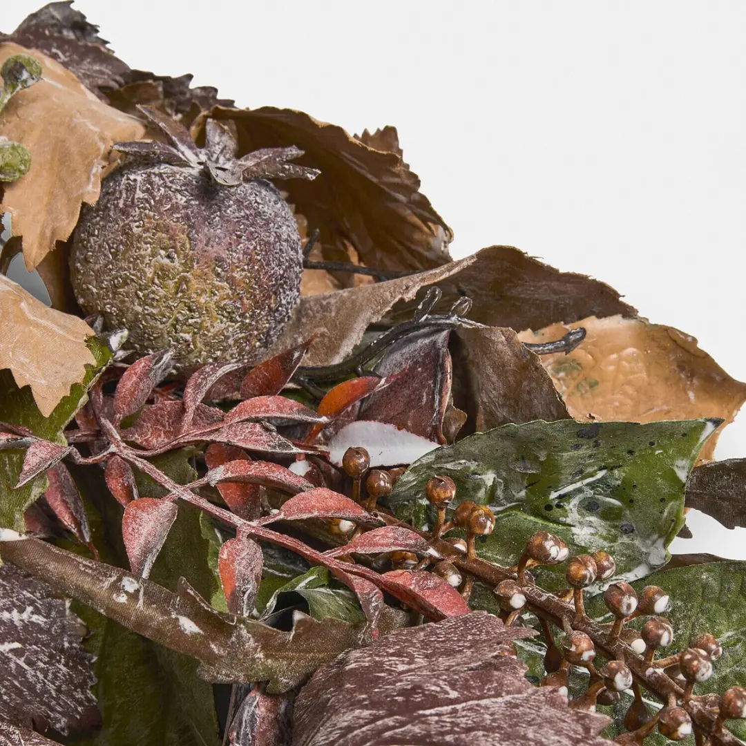 Loberon Krans Yvorie - 55cm - Bruin/Groen/Rood - afbeelding 6 van 6