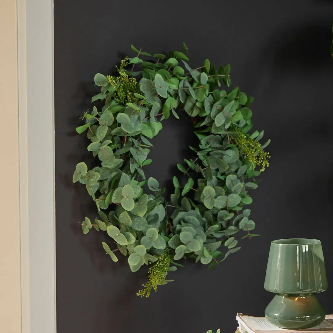 Loberon Cranleigh Krans - 50cm - Groen - afbeelding 3 van 3