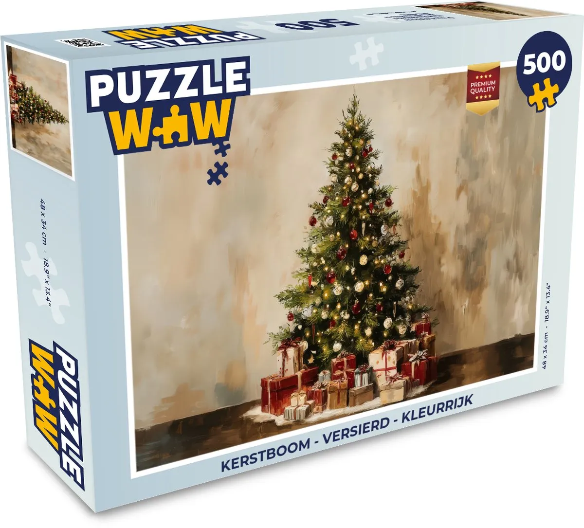 PuzzleWow Kerstboom Puzzle 1000 Stuks - Kleurrijk