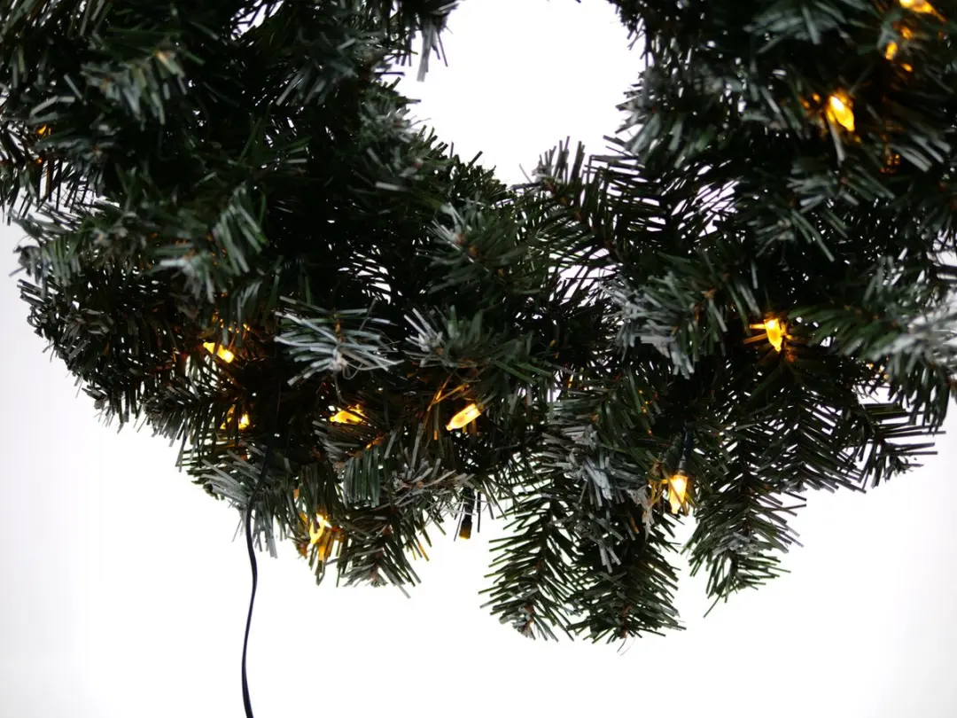 Star Trading Edmonton Verlichte Kerstkrans 50cm - Groen - afbeelding 3 van 6