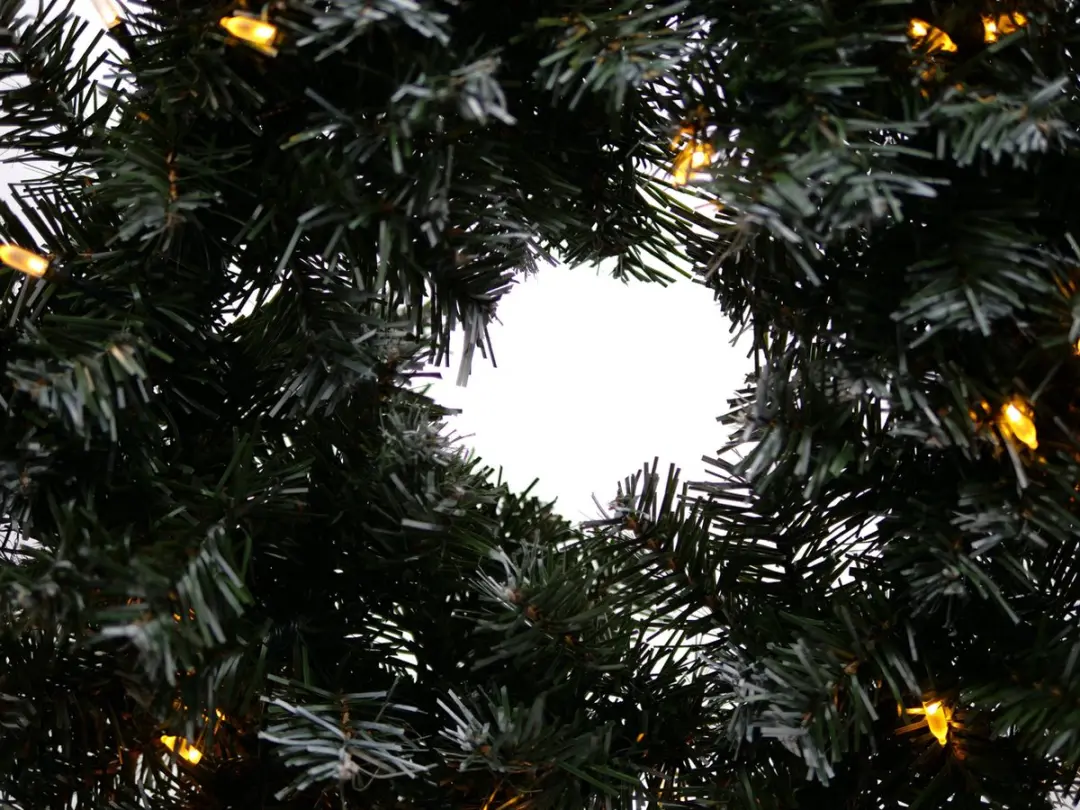 Star Trading Edmonton Verlichte Kerstkrans 50cm - Groen - afbeelding 2 van 6
