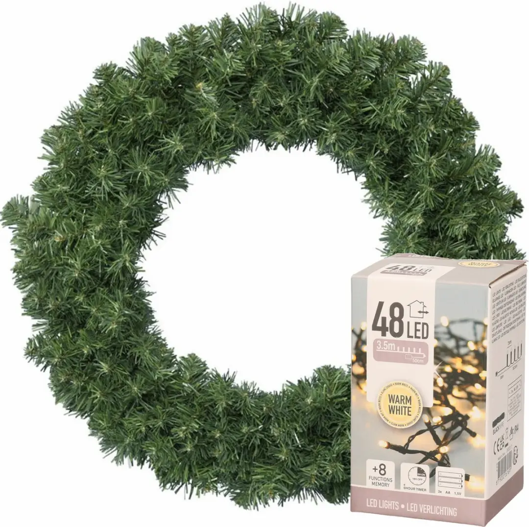 Decoris Kerstkrans groen