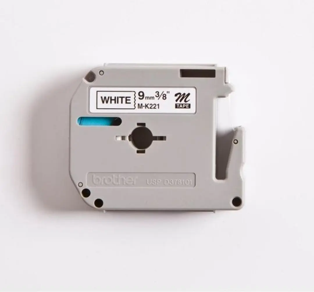 Brother MK-221BZ Tape 9mm - Zwart op wit