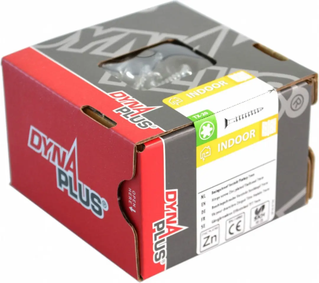 Dynaplus Unischroeven Torx 20 4x50mm - 200 Stuks - Grijs